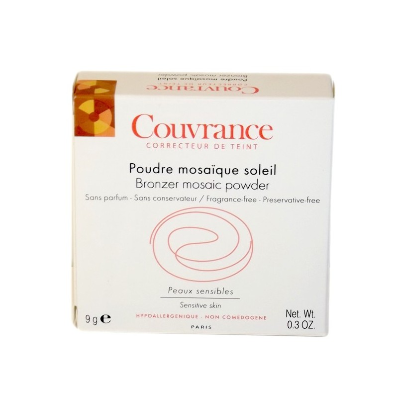 Couvrance correcteur de Teint, Poudre Mosaique Soleil,peau sensible