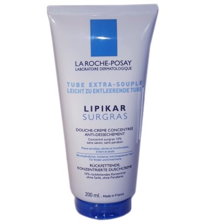 La Roche Posay, TUBE EXTRA-SOUPLE, LIPIKAR LAIT 200ml, douche creme concentrée