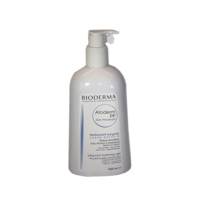 Bioderma Atoderm PP,Gel moussant Nettoyant surgras