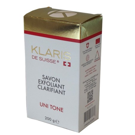 Klaris de Suisse +, Savon Exfoliant Clarifiant, Uni Tone