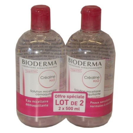 Bioderma visage & yeux Créaline H2O, solution micellaire, demaquillante