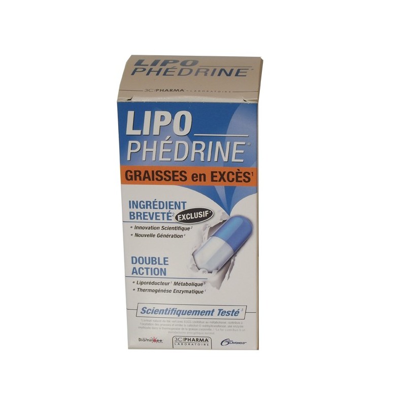 Lipo Phédrine, graisse en excès, double action