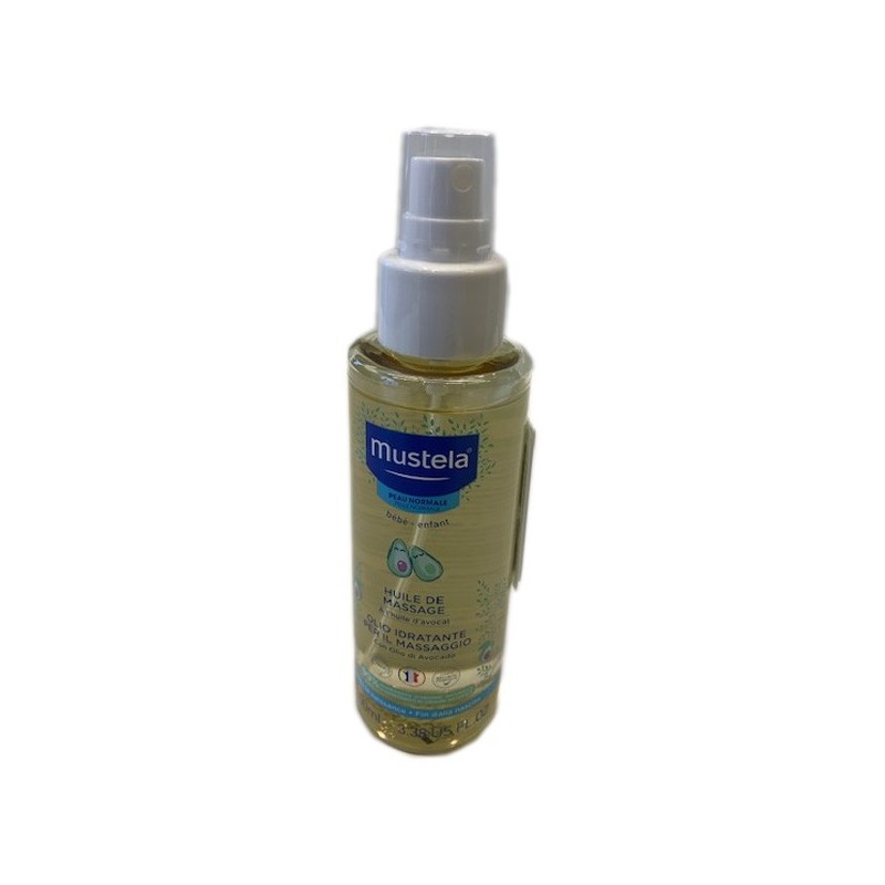 Mustela peau normal bébé enfant huile massage 100ml